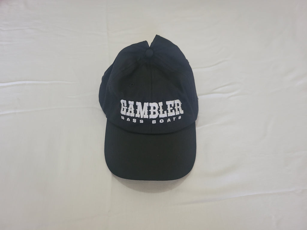 Black with white Ladies High Ponytail Cap