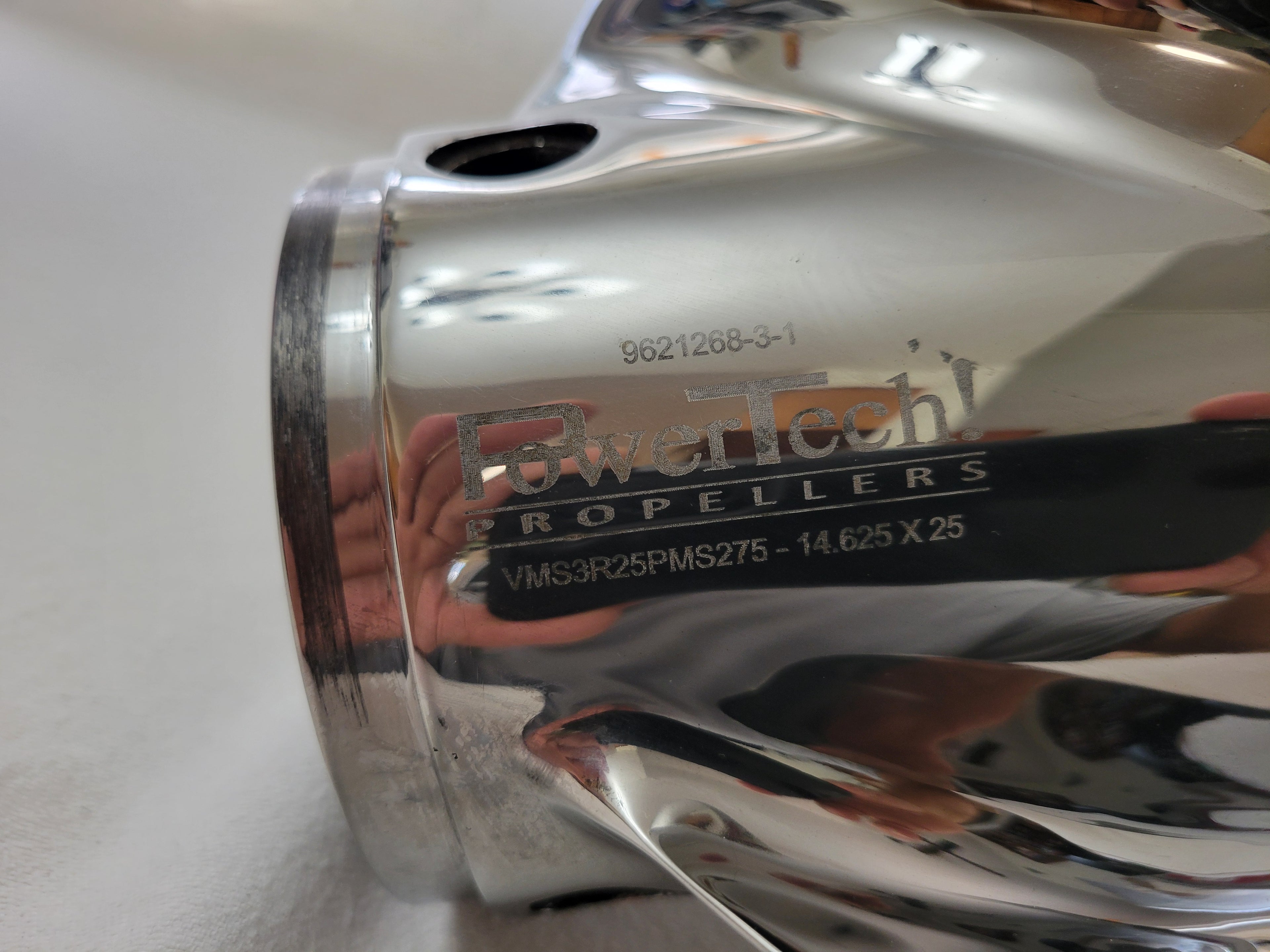 Power Tech Propellor Stainless Steel - VMS 3R25 PMS 275  - 14.625 x 25  3R Blade