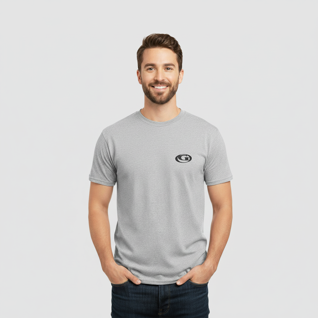 Grey Short Sleeve Shirt Design Two
