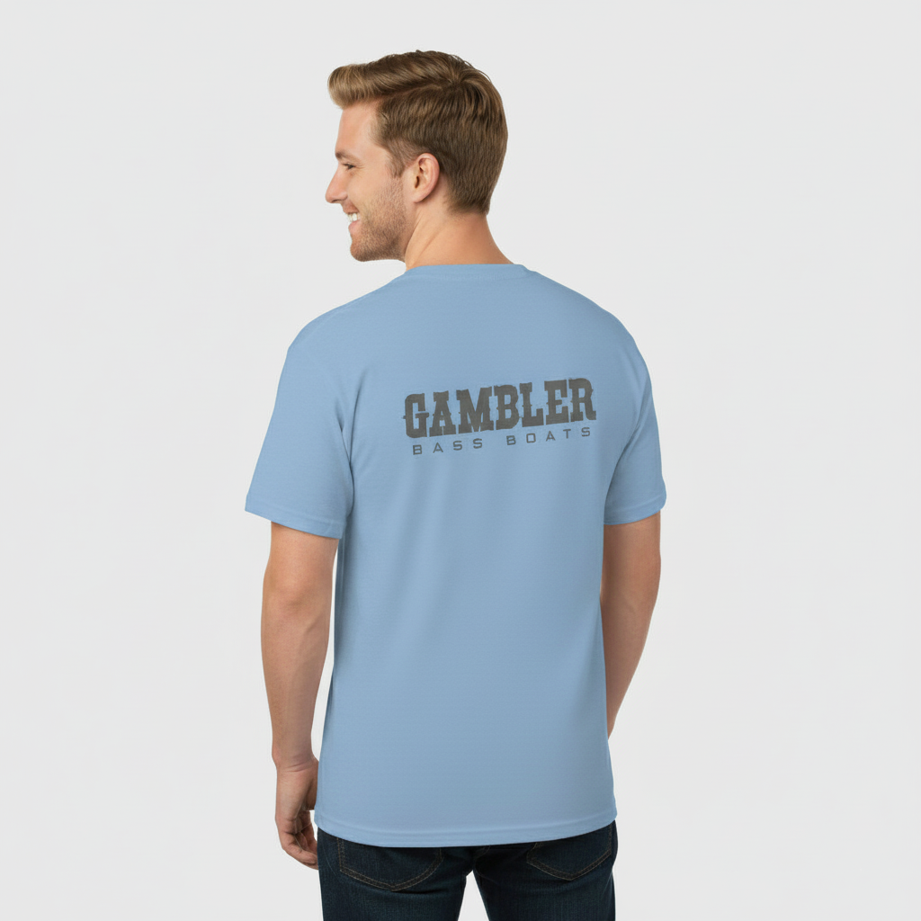 Blue Short Sleeve Shirt Design Two