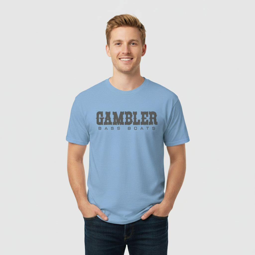 Blue Short Sleeve Shirt Design Three