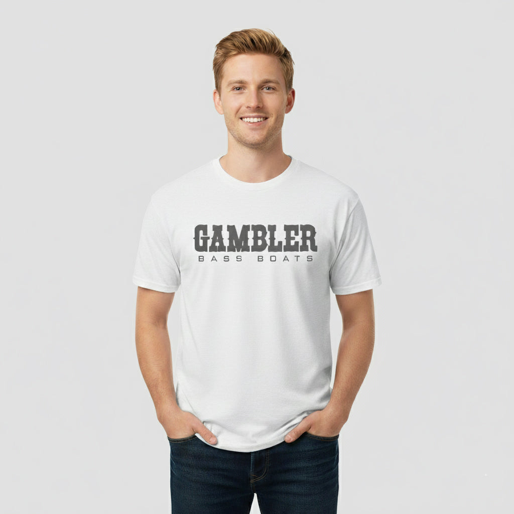 White Short Sleeve Design Three